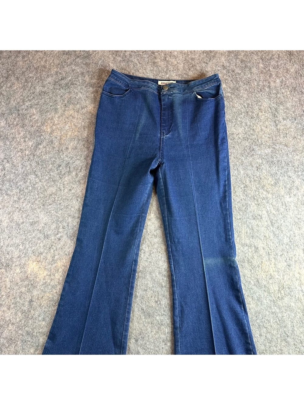 Jealous Tomato Blue Medium-Wash Retro High-waist Flared Boho Jeans L 32in inseam